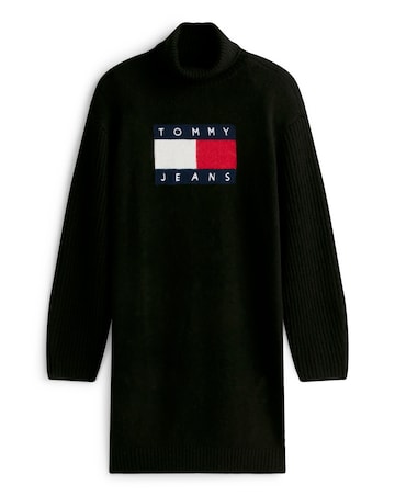 Tommy Jeans Turtleneck Flag Dress