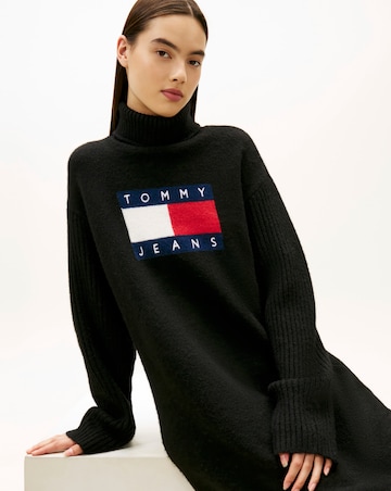Tommy Jeans Turtleneck Flag Dress