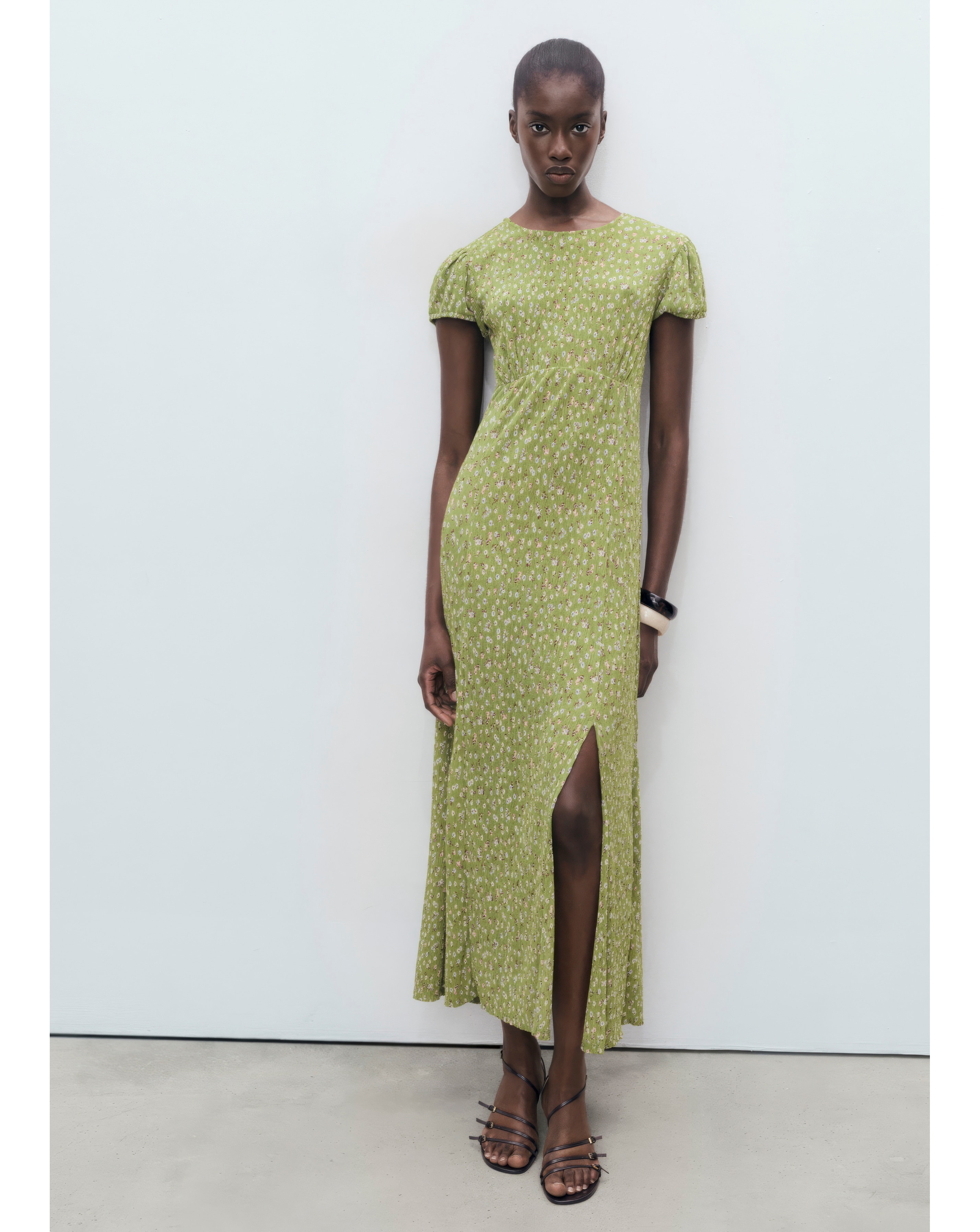 MANGO DITSY FLORAL MIDI DRESS