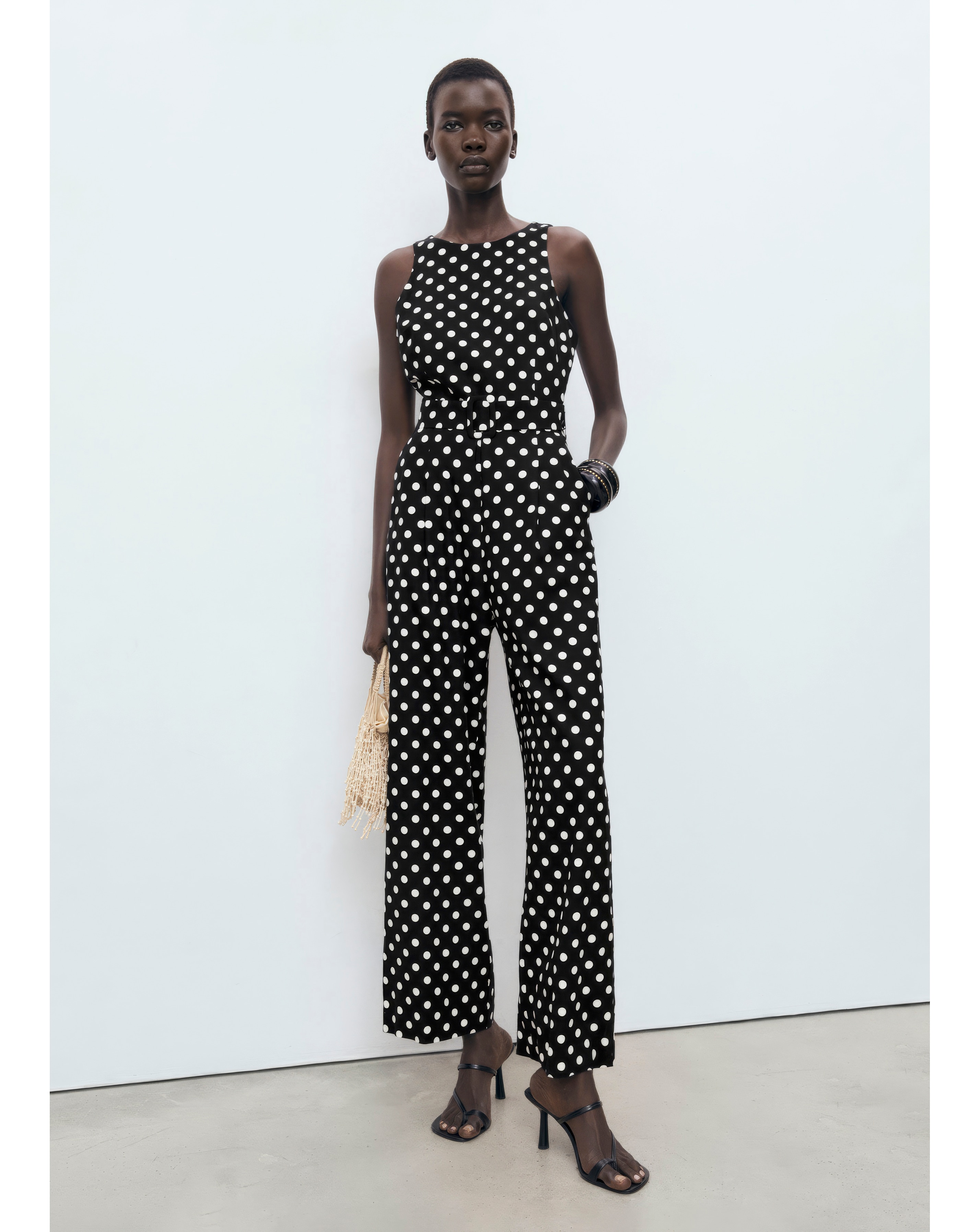 MANGO POLKA DOT JUMPSUIT