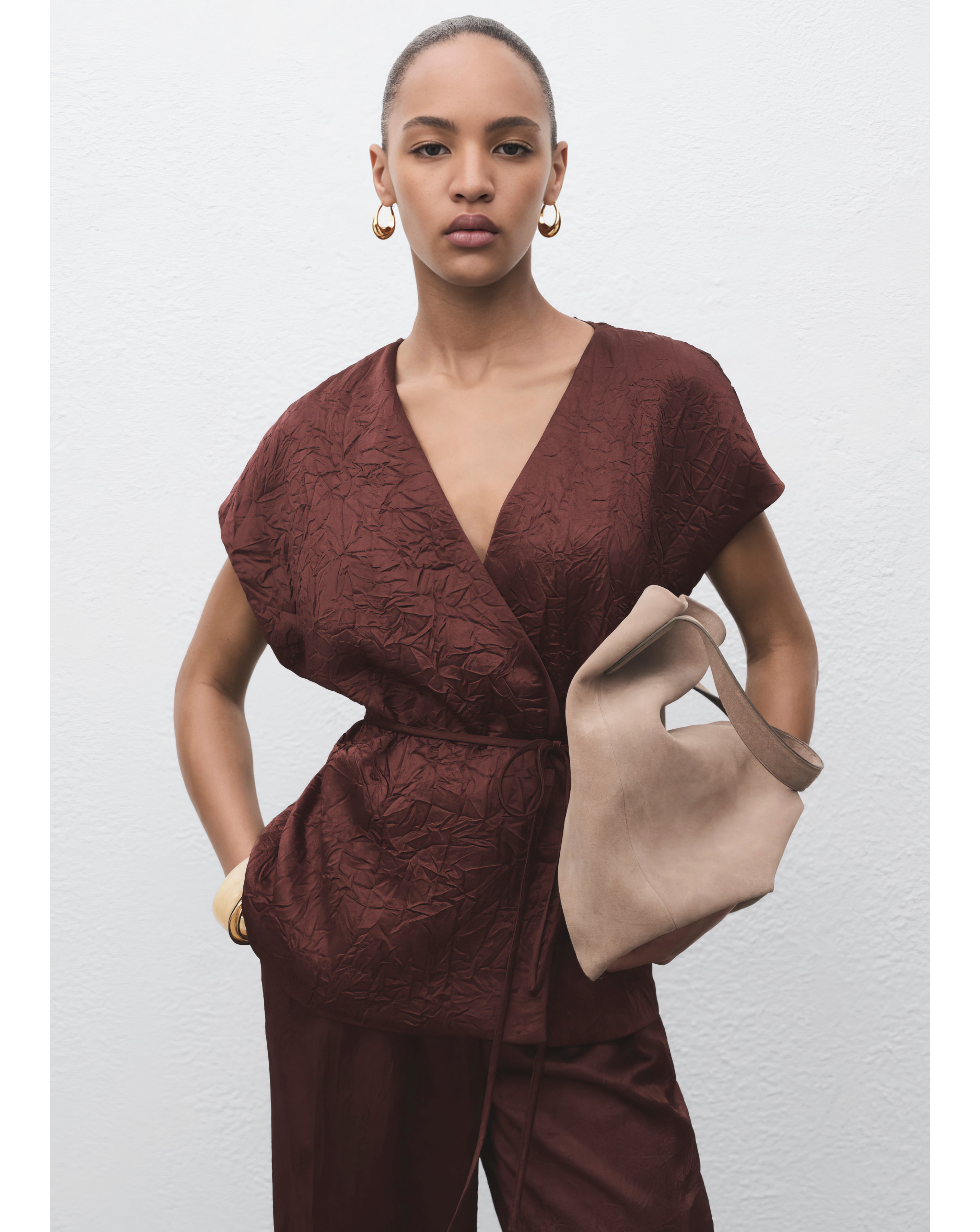 MANGO TIE WAIST VEST