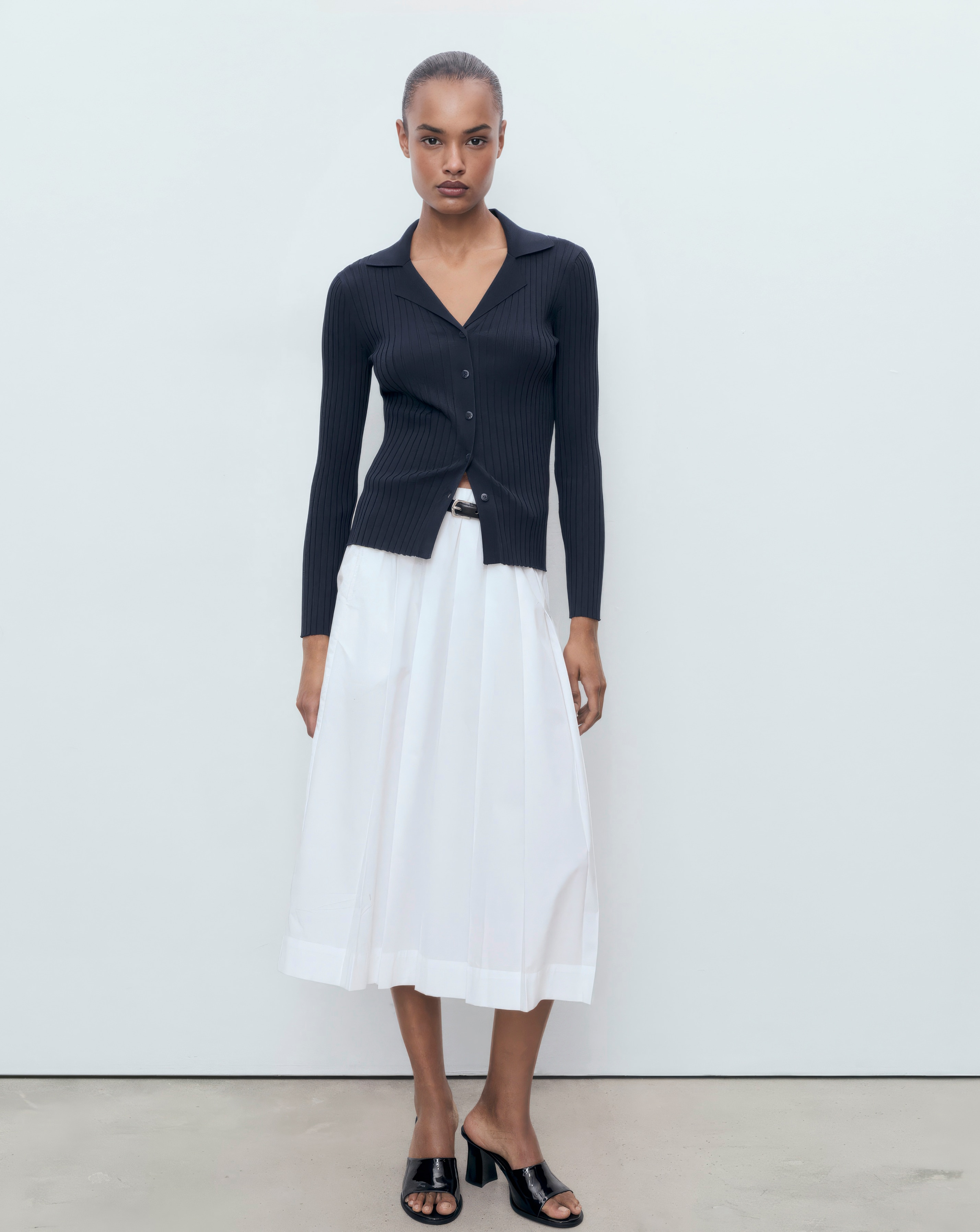 MANGO COLLARED CARDIGAN