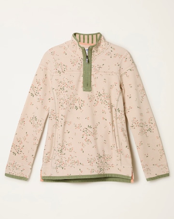 FatFace Airlie Printed Half Zip Swear