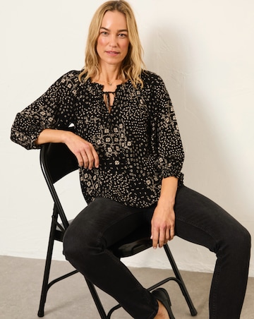 FatFace Kira Mono Blouse