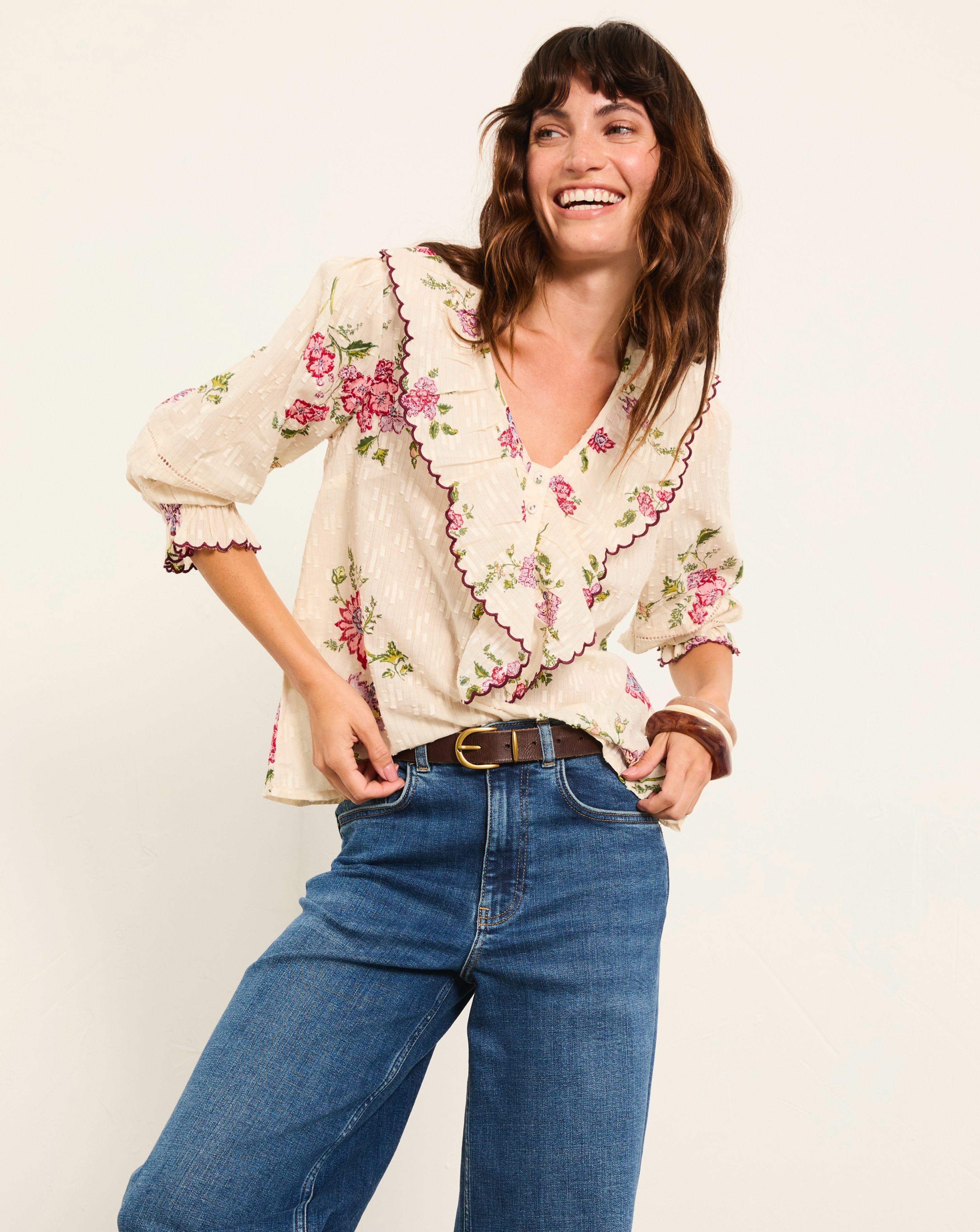 New In - FatFace Floral Blouse