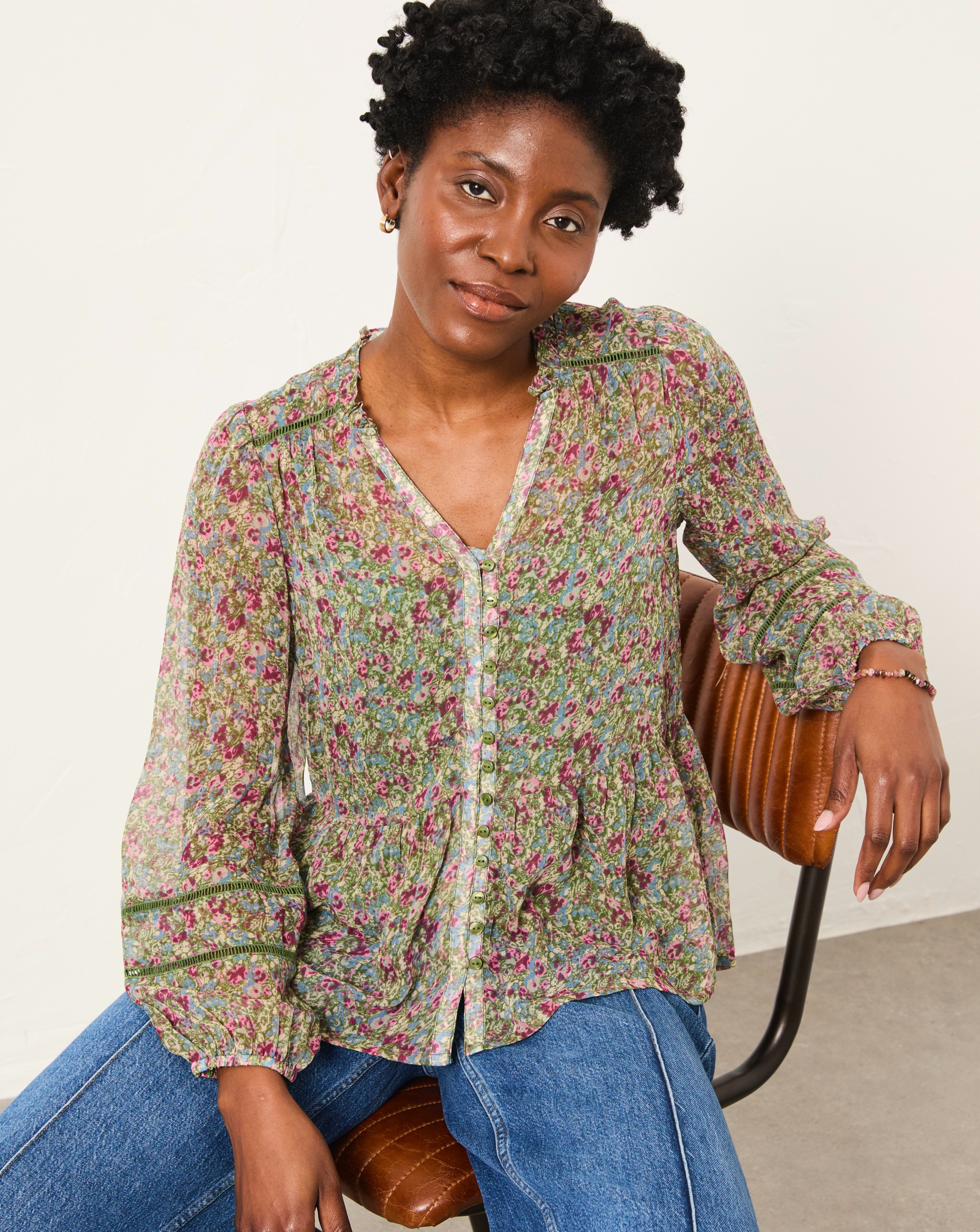 New In - FatFace Mel Blouse
