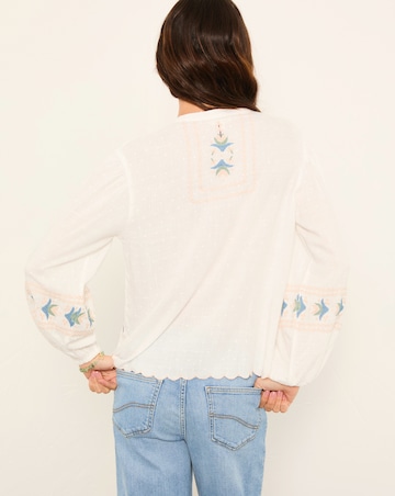 FatFace Betsy Embroidered Blouse