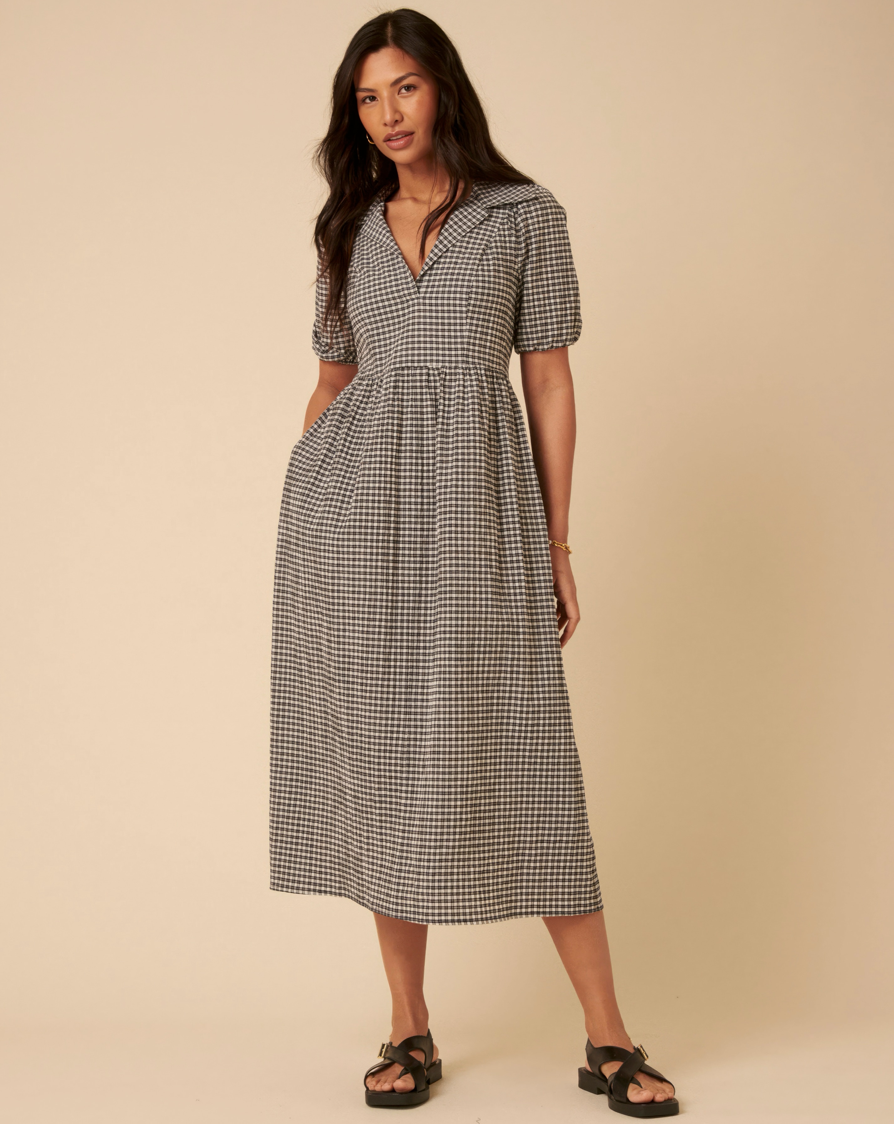 Nobodys Child Hebe Midaxi Gingham Dress