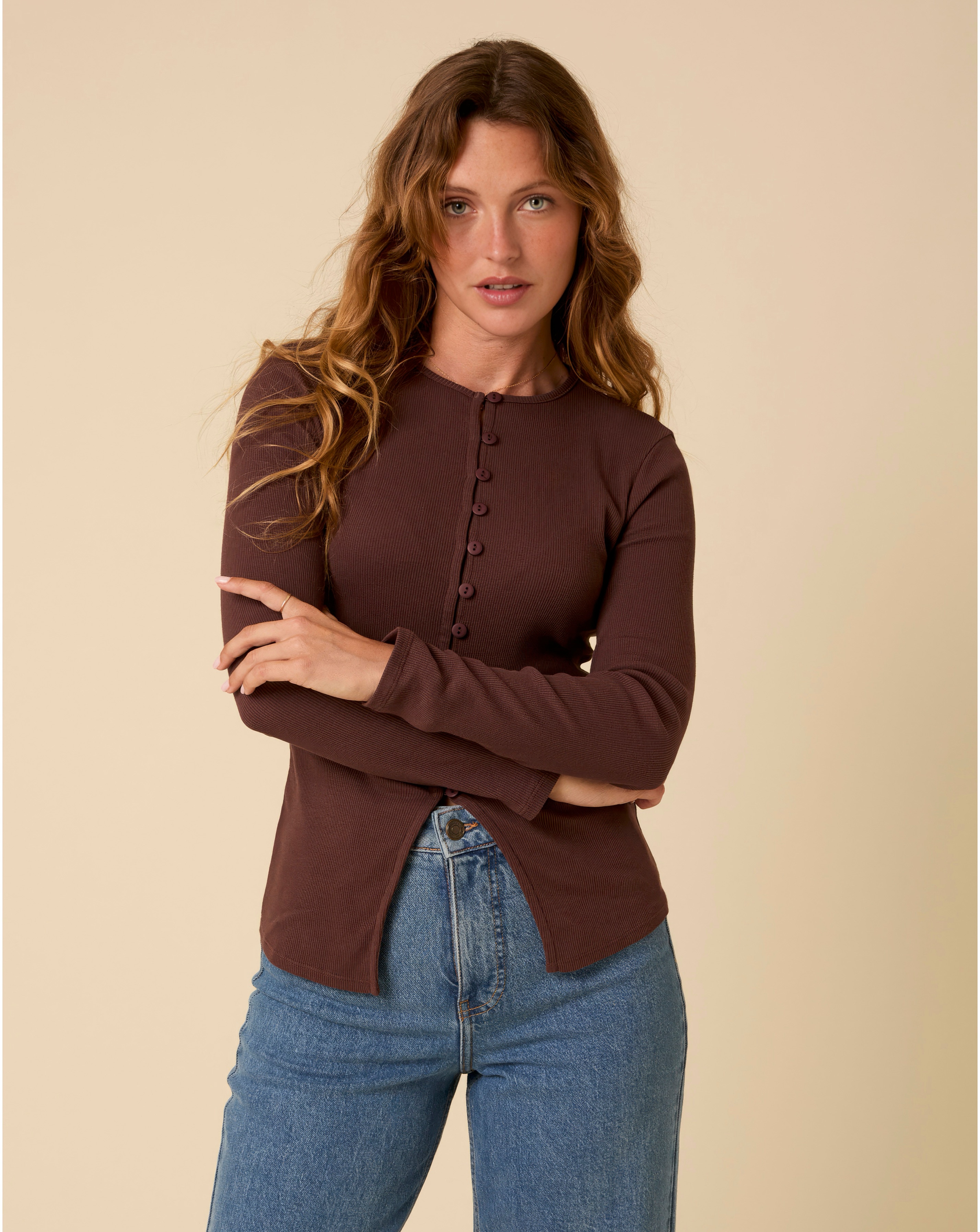 Nobodys Child Rhea Ribbed Waistcoat Top