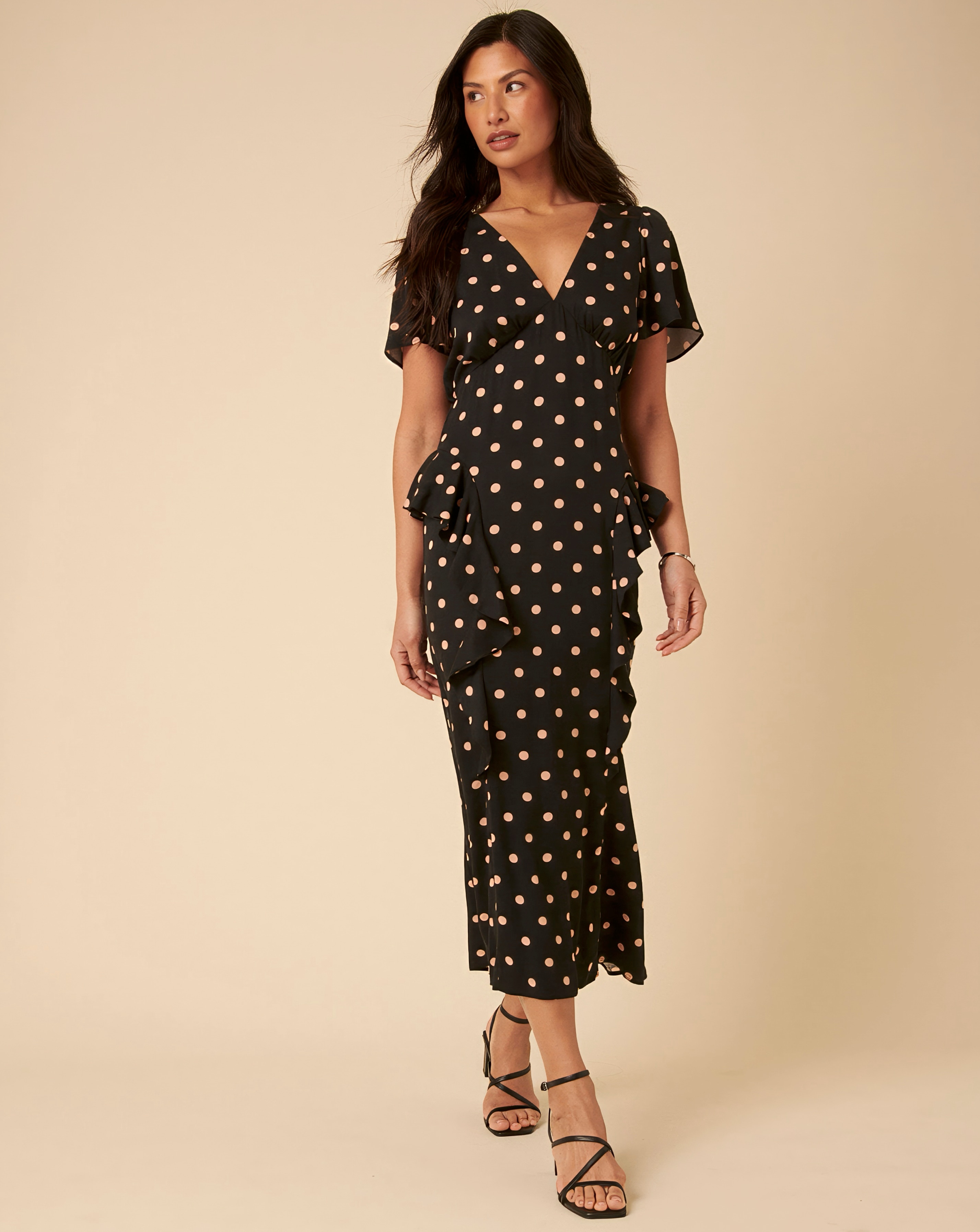 Nobodys Child Lyndsey Midi Spot Dress