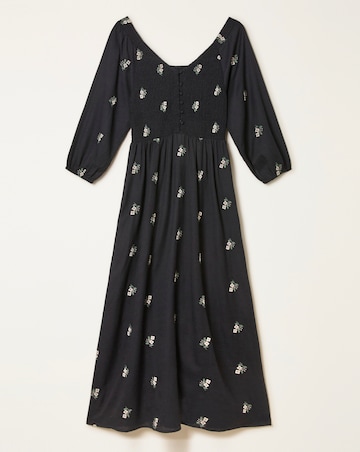 FatFace Adele Embroidery Midi Dress
