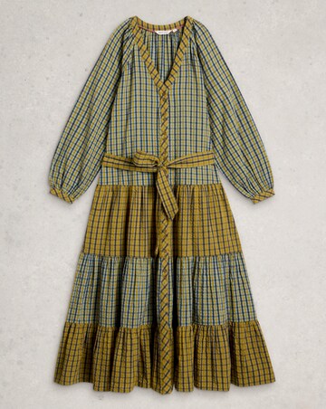 White Stuff Clementine Check Midi Dress