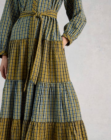 White Stuff Clementine Check Midi Dress