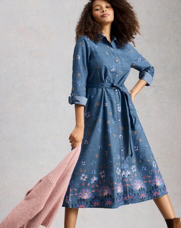 White Stuff Lana Denim Midi Dress