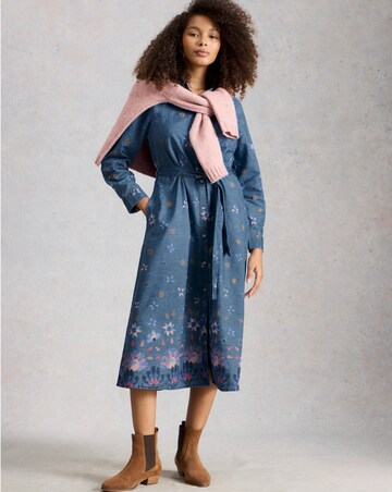 White Stuff Lana Denim Midi Dress