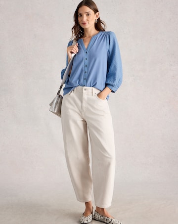 White Stuff Daisy Dobby Mix Top