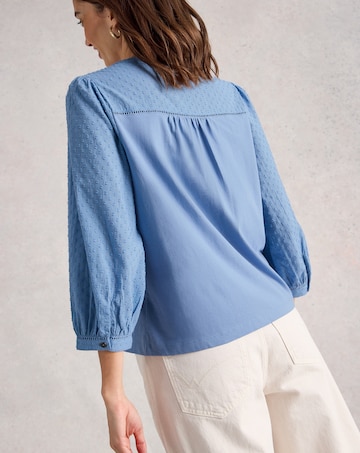 White Stuff Daisy Dobby Mix Top