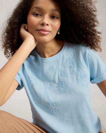 White Stuff Gina Embroidered Tee