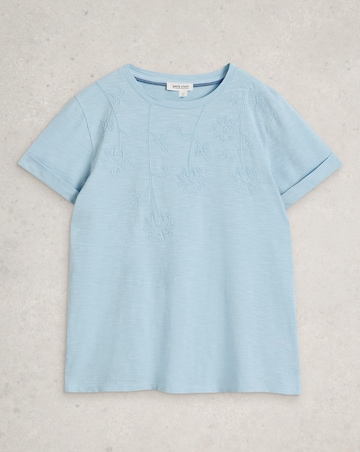 White Stuff Gina Embroidered Tee