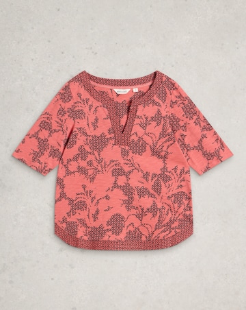 White Stuff Weaver Notch Neck Tee