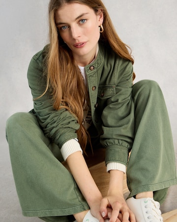 White Stuff Demi Utility Jersey Jacket