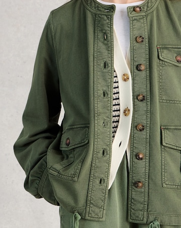 White Stuff Demi Utility Jersey Jacket