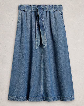 White Stuff Lexi Denim Midi Skirt