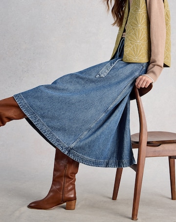 White Stuff Lexi Denim Midi Skirt