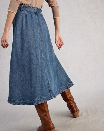 White Stuff Lexi Denim Midi Skirt
