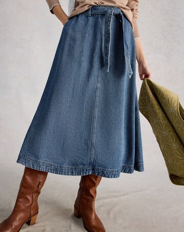 White Stuff Lexi Denim Midi Skirt