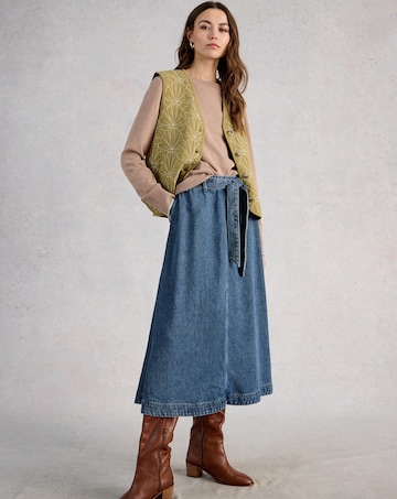 White Stuff Lexi Denim Midi Skirt