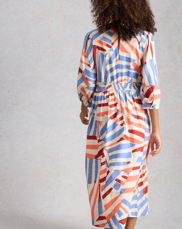 White Stuff Lucy Linen Blend Midi Dress