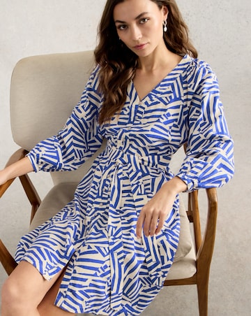 White Stuff Petra Linen Blend Dress