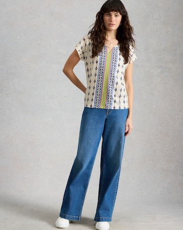 White Stuff Nelly Notch Neck Tee