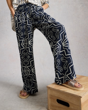 White Stuff Ally Linen Wide Leg Trouser