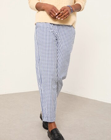 FatFace Gingham Taper Trouser