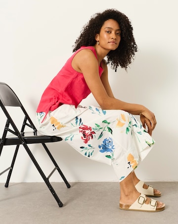 FatFace Ines Confetti Floral Wide Leg Trouser