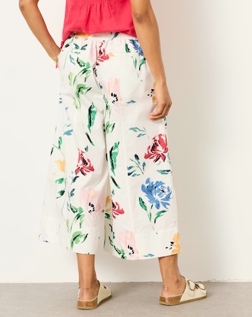 FatFace Ines Confetti Floral Wide Leg Trouser