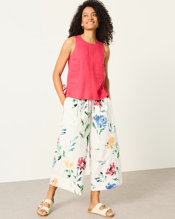 FatFace Ines Confetti Floral Wide Leg Trouser