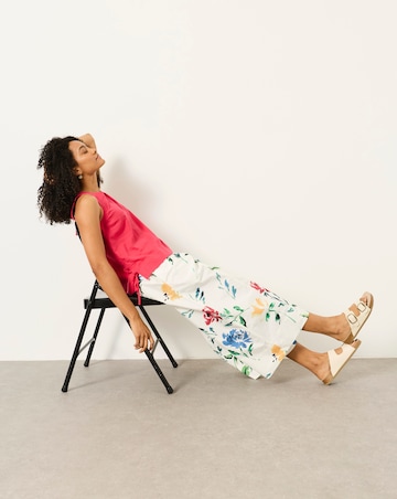 FatFace Ines Confetti Floral Wide Leg Trouser