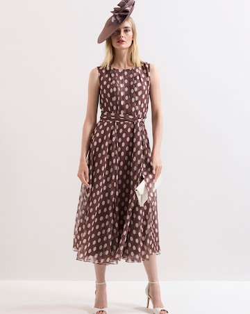 Phase Eight Lucinda Spot Midi Dress