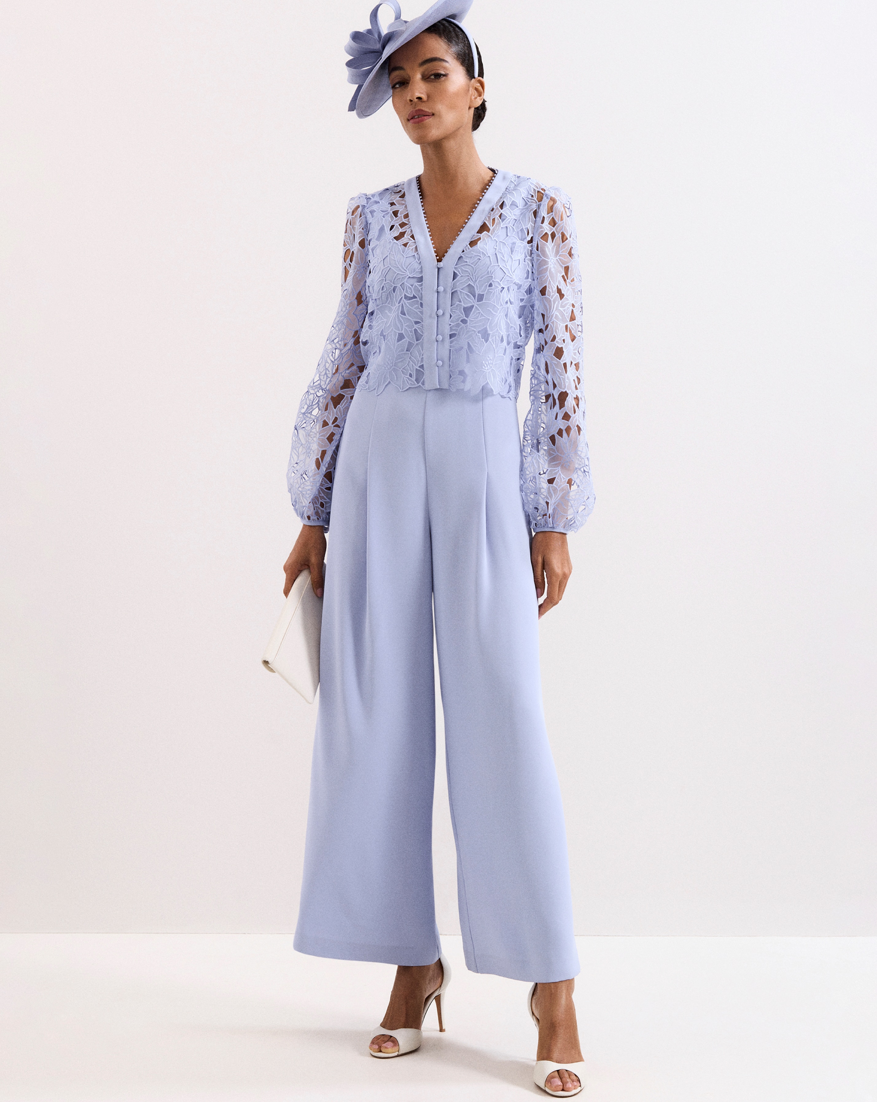 New In - Phase Eight Winona Lace Top Jumpsuit
