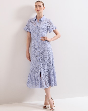 Phase Eight Carmine Lace Midi Dress