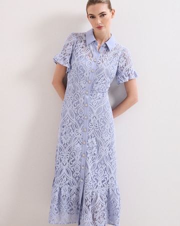 Phase Eight Carmine Lace Midi Dress