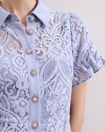 Phase Eight Carmine Lace Midi Dress