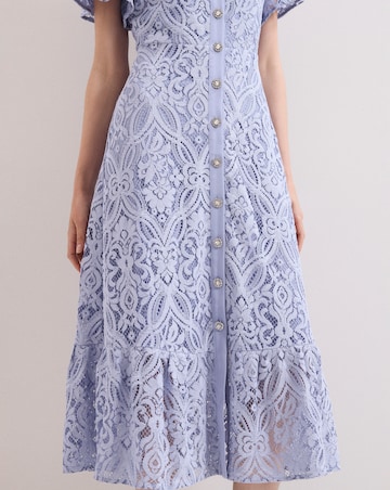 Phase Eight Carmine Lace Midi Dress