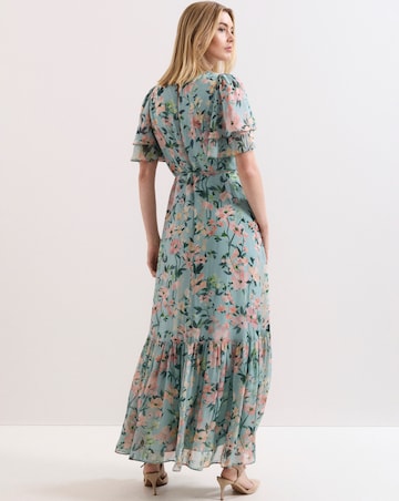 Phase Eight Violet Floral Maxi Dress