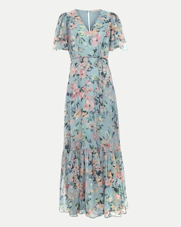 Phase Eight Violet Floral Maxi Dress