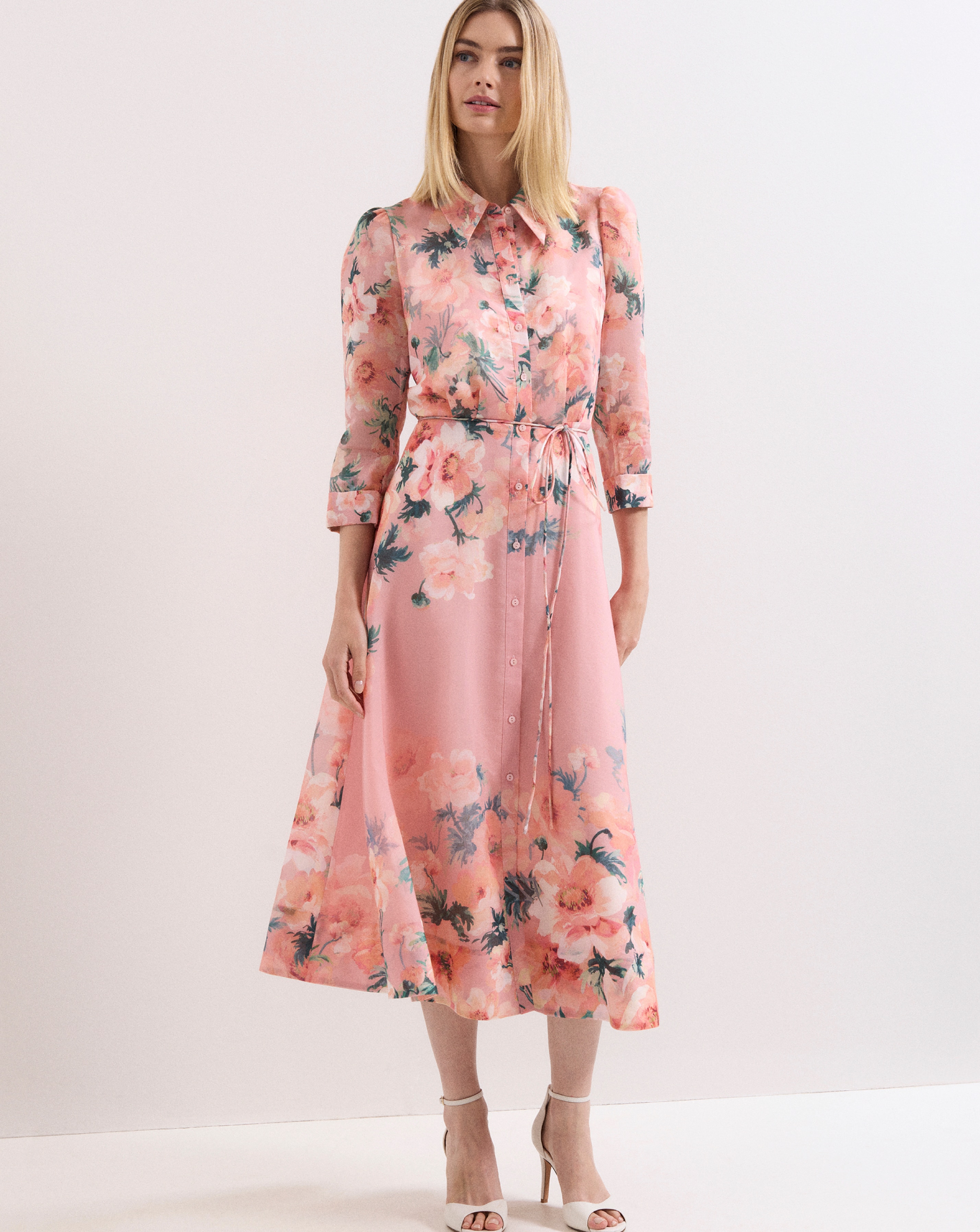 New In - Phase Eight Anabella Floral Shirt Dress