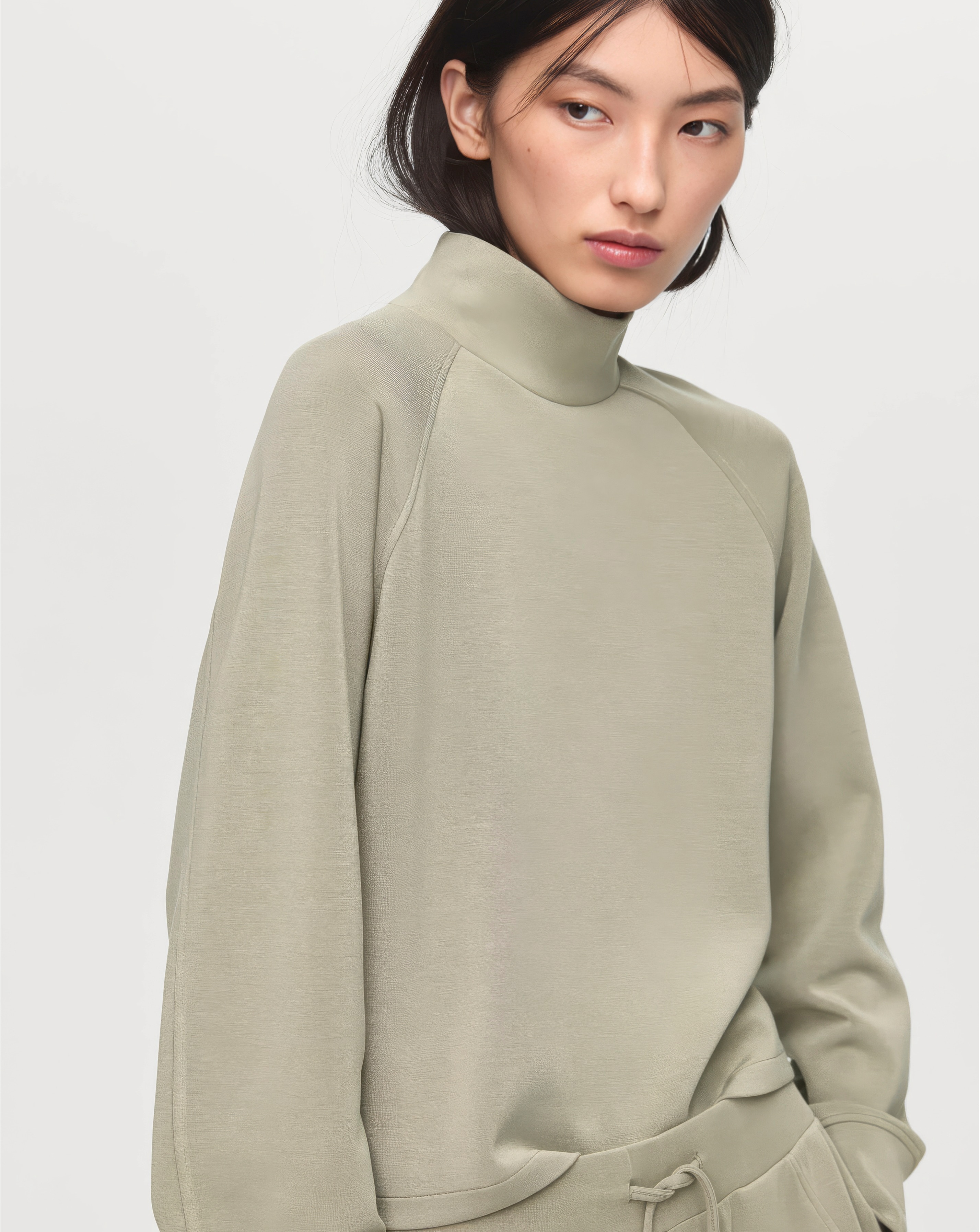 Mango High Neck Sweatshirt